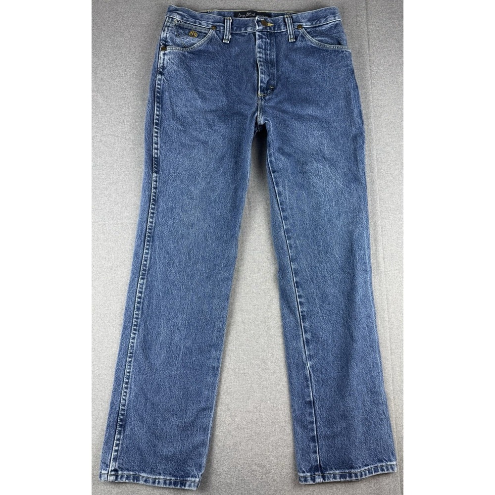 Wrangler George Strait Cowboy Cut Jeans Mens 32x30 Western Blue Denim Vintage